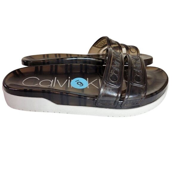 Calvin Klein Tobi Jelly Slide Sandal Shoes (size 6M) - Picture 2 of 7